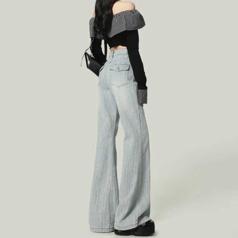 Loose Womens Highwaisted Jeans Straight Tube Leisure Comfortable Casual Solid Color Wide Leg Pants European American StyleT251013