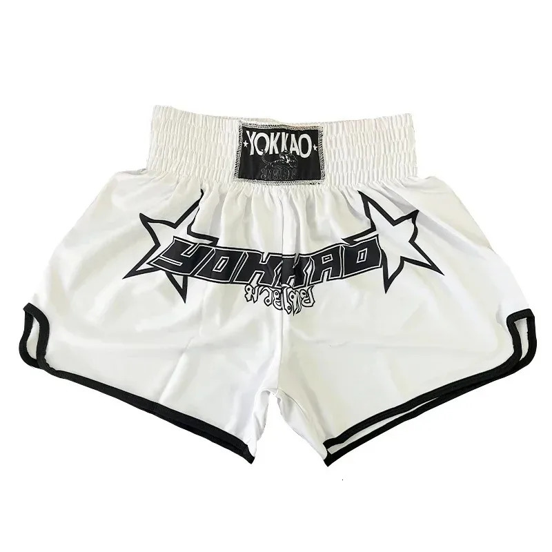Boxing Muay Thai Shorts 3D Printed High Elastic Speed Dry Breathable Sanda Shorts Free Combat Pants MMA Boxing Trunks 251013