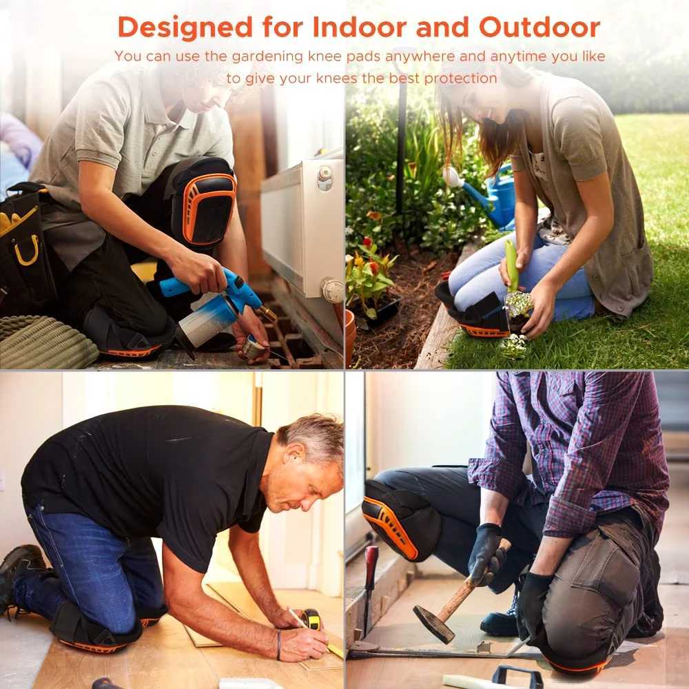 1Pair Work Knee Pads Construction Gel Knee Pads Heavy Duty Comfortable Antislip Foam Knee Pads for Cleaning Flooring and Garden C251013