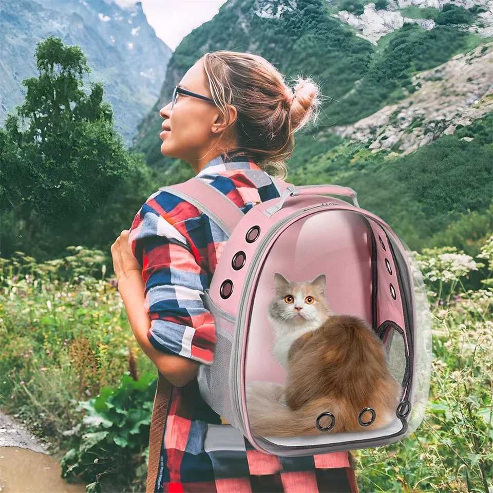 Cat Carrier Backpack Airline Approved Pet Carrier for Small Medium Cats Puppies Travel Hiking Camping Durable Pet Backpack C251013