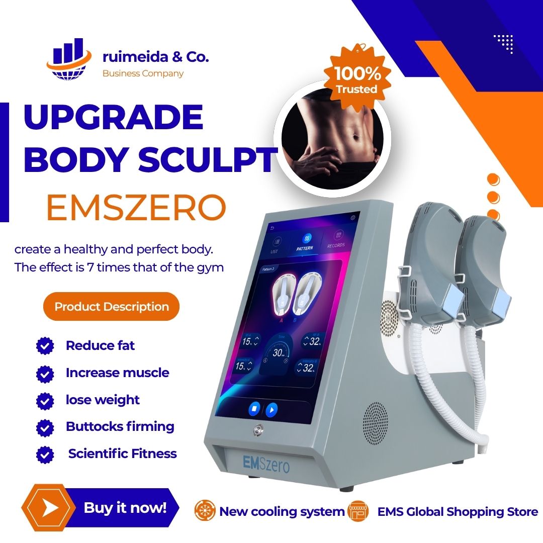 EMS Body Sculpting and Toning Machine EMSZERO 200HZ HI-emt 6500W 15Tesla Tighten Skin Fat Reduction Professional Beauty Salon Device
