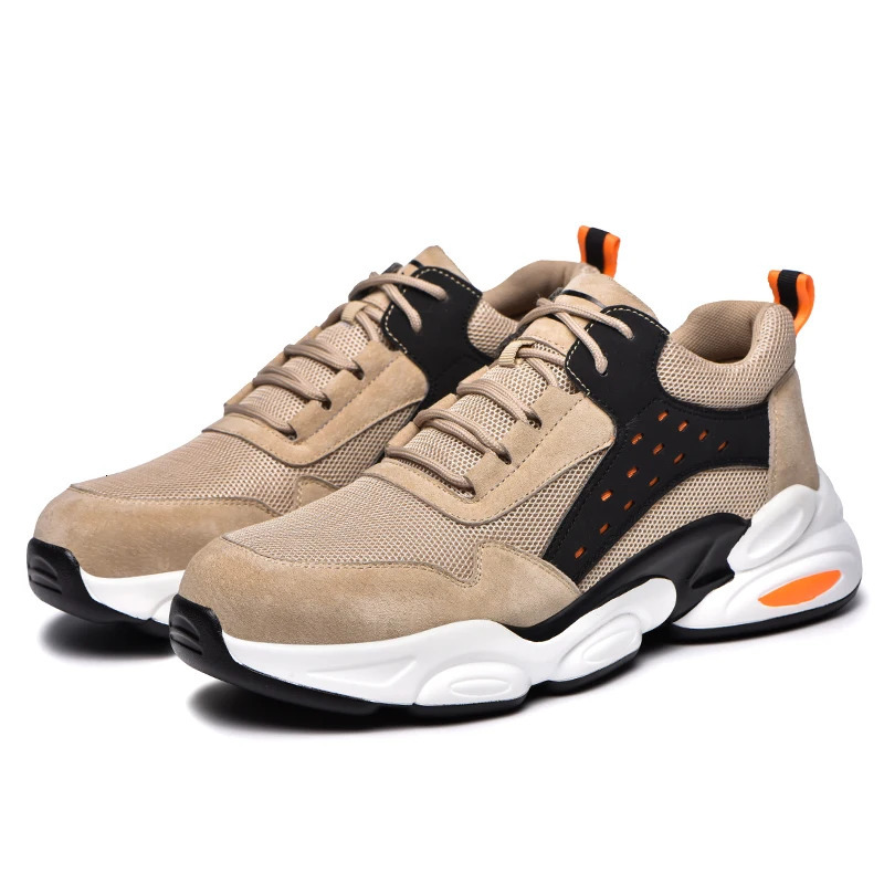 Work Safety Shoes Men Steel Toe Cap Protective Shoes PunctureProof Work Shoes Sneakers Indestructible Protective Boots 251009
