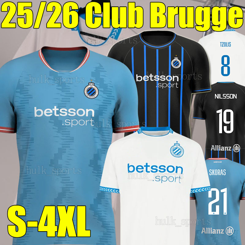 4XL Club Brugge 25/26 JUTGLA 3rd soccer jerseys VANAKEN VERMANT NILSSON TALBI DE CUYPER JASHARI MECHELE ORDONEZ VETLESEN ONYEDIKA men kids kits sets football shirts