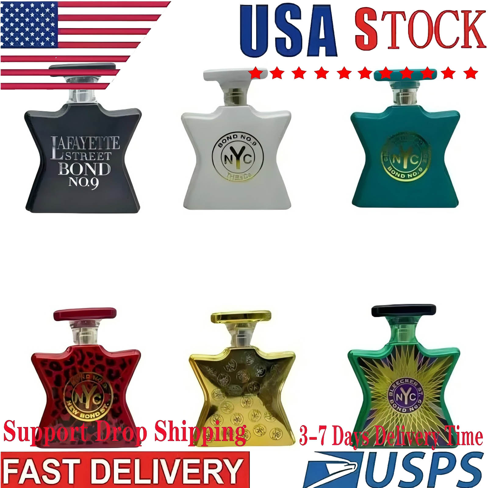 NYC Perfume Bond No.9 Fragrance 100ml Greenwish Village Bleecker Street Tribeca 3.3oz Eau De Parfum Long Lasting Smell Designer Brand New York Cologne Spray