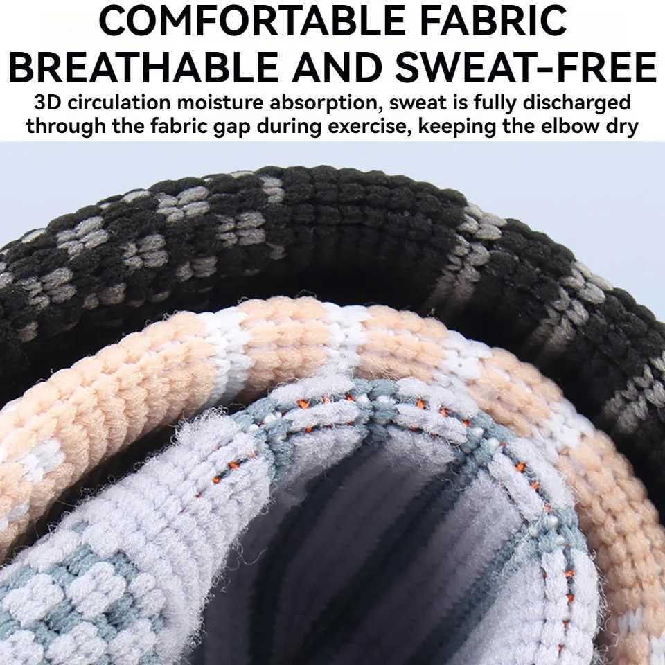 GOBYGO 1Pcs Sports Elbow Pads Silicone Compression Antislip Adjustable 3D Knitted Elbow Pads Strain Relief Elbow Pads Men Women C251013