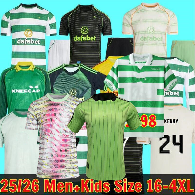 3XL 4XL 25 26 CeltsS Soccer Jerseys Home Away EDOUARD CelticFc 1998 2025 2026 JOSEPH Football Shirt ELYOUNOUSSI TURNBULL ETI CHRISTIE JOTA GRIFFITHS FORREST GUEYE 88