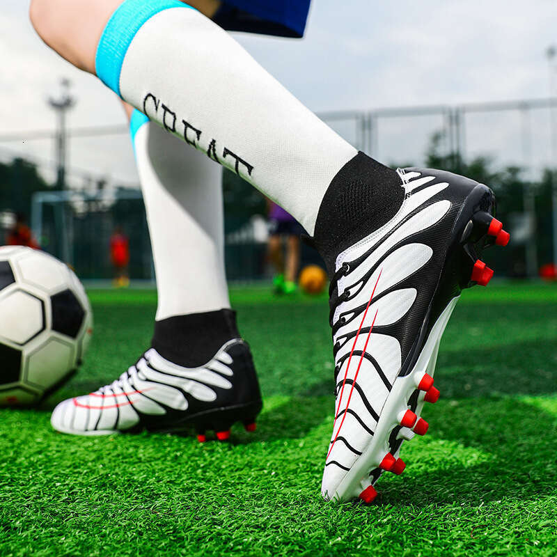 Wholesale Overseas Men and Women Adult High-top Breathable Soccer Artificial Turf Training Professional Competition Shoes Cleats