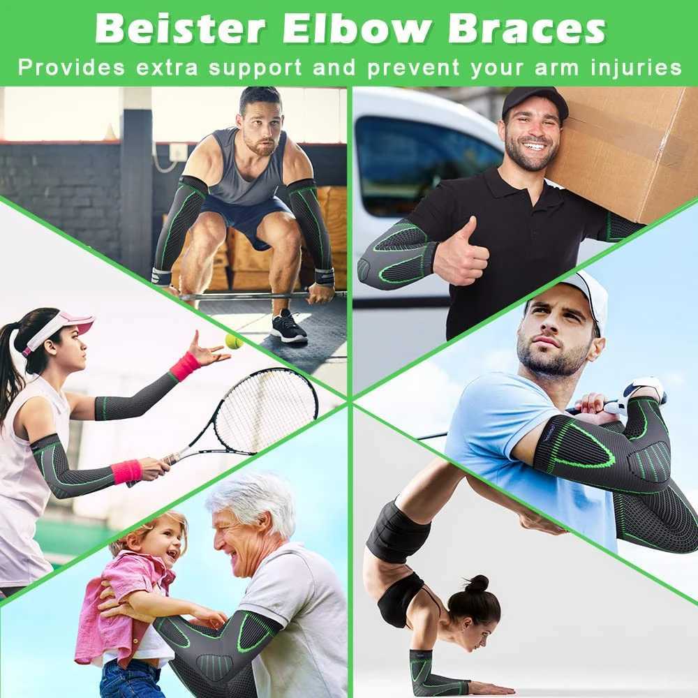 1Pc Elbow Braces Compression Arm Sleeves for Men Women NonSlip Breathable Arm Support for Tendonitis Tennis Elbow C251013