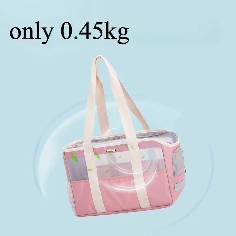 Pet Breathable Mesh Tote Bag Dog and Cat Lightweight and Comfortable Pet Shoulder Bag Pet Carrier Max for 10 Pounds Cat Backpack C251013
