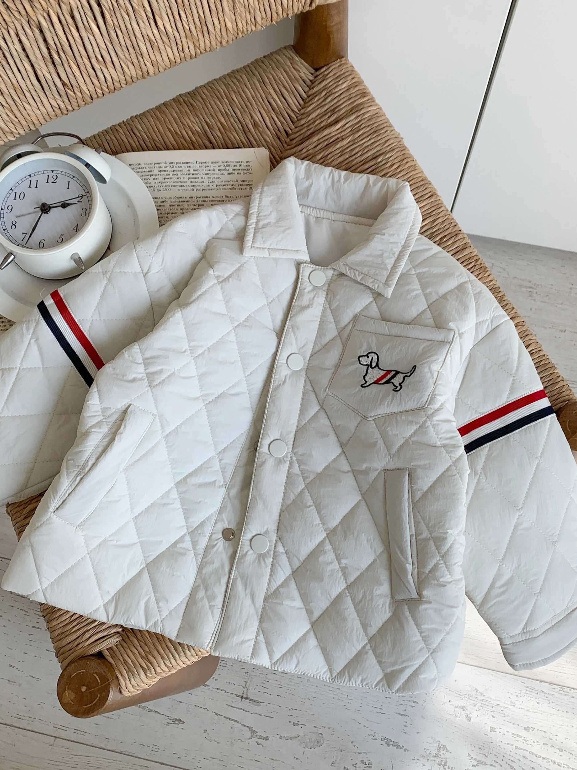 Childrens down and cotton jacket 2024 winter jacket girls cotton jacket boys baseball cotton jacket Japanese childrens cl C251013