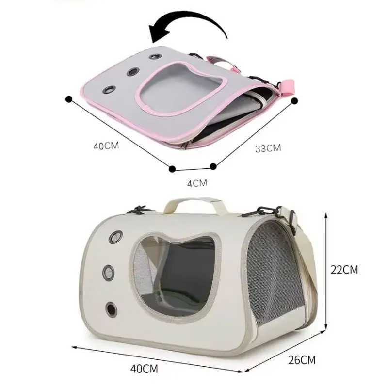 Cat Bags Portable Highcapacity Pet Carrier Bag Foldable Space Capsule Mesh Breathable Travel Bag Outing Travel Pet Backpack C251013