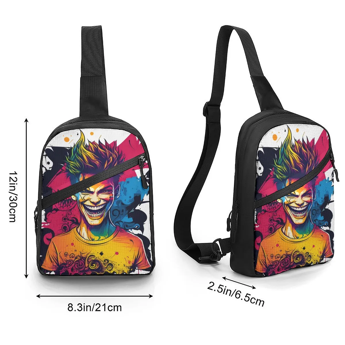 DHgatepod Foldable Chest Bag | Lightweight Crossbody Sling Pack | Hands-Free Waist Fanny Pack for Travel & Outdoor