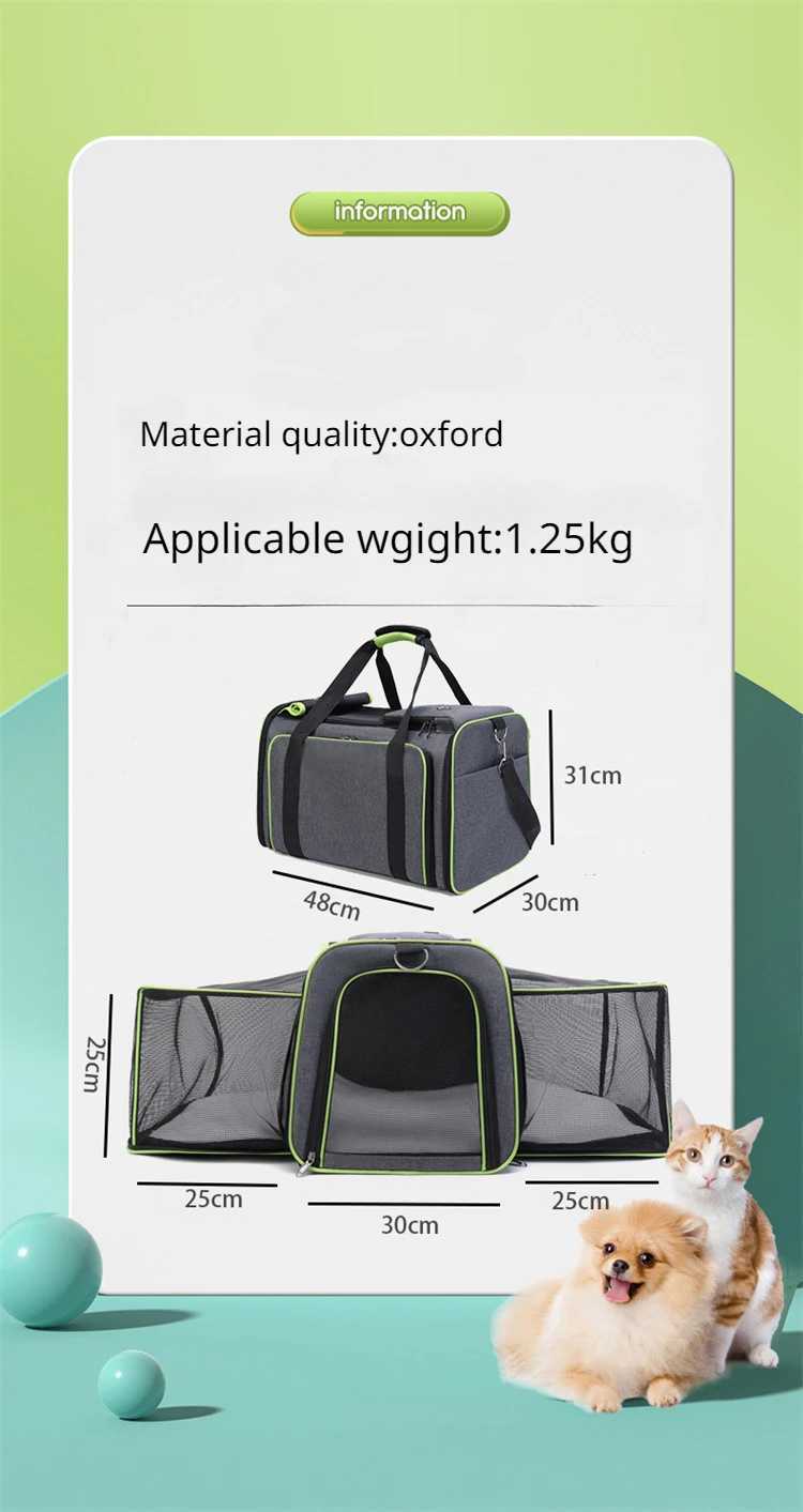 Breathable and Foldable Cat Backpack for Outdoor Travel Portable Pet Carrier with Large Capacity C251013