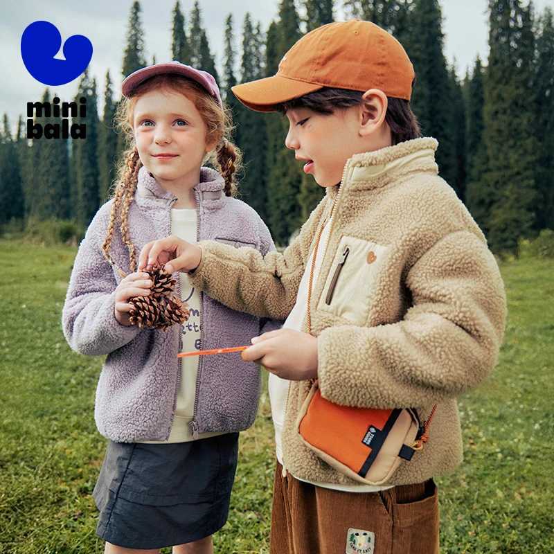Mini Bala Fleece Jacket Kids 2025 Autumn Parent and Child Style Outdoor AntiStatic Warm Outerwear C251013