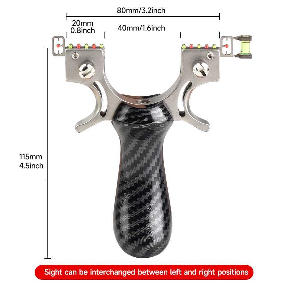 8020 Fiber Optic Aiming Slingshot 304 Metal Cnc Fast Prure Catapult Outdoor Hunting and Shooting Practice Package Y251013