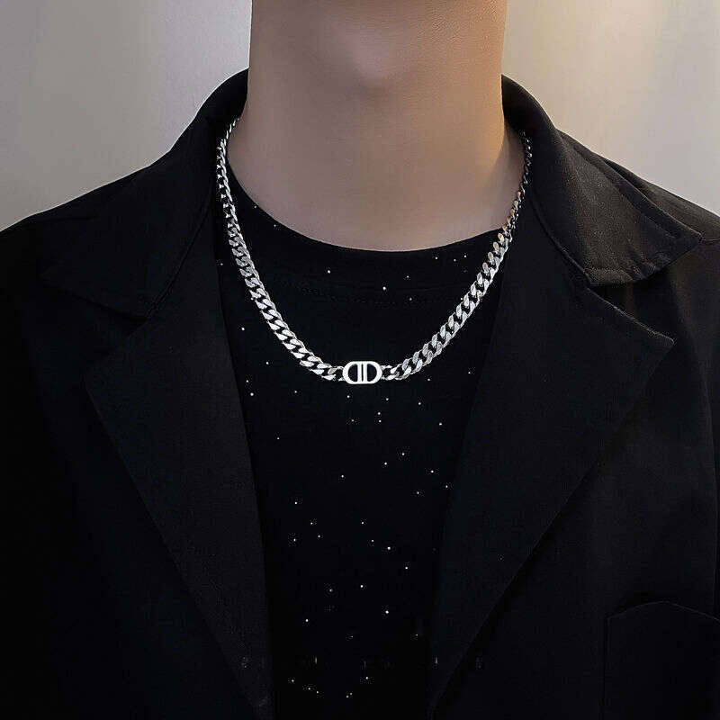 Necklace Designer Luxury jewelry for Women men Double D Titanium Steel hip-hop Atmospheric Fashion Unique Festival Vacation gift