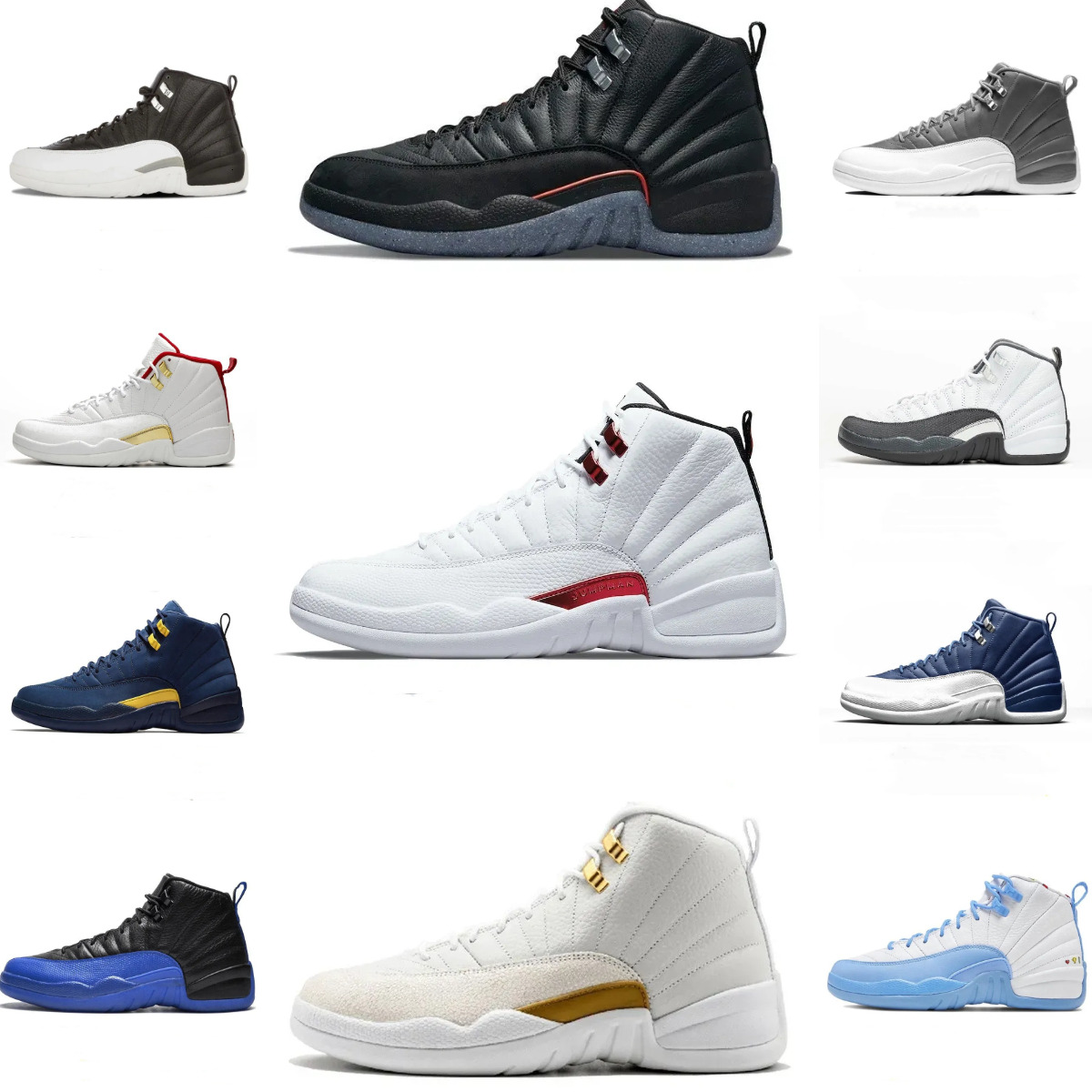 J12 12 Basketball Shoes Jump Mens Trainers 12S Brilliant Orange Black University Gold Cherry Twist Utility Gamma Blue Shoe Outdoor PlayoffsS RetroES Sneakers S68