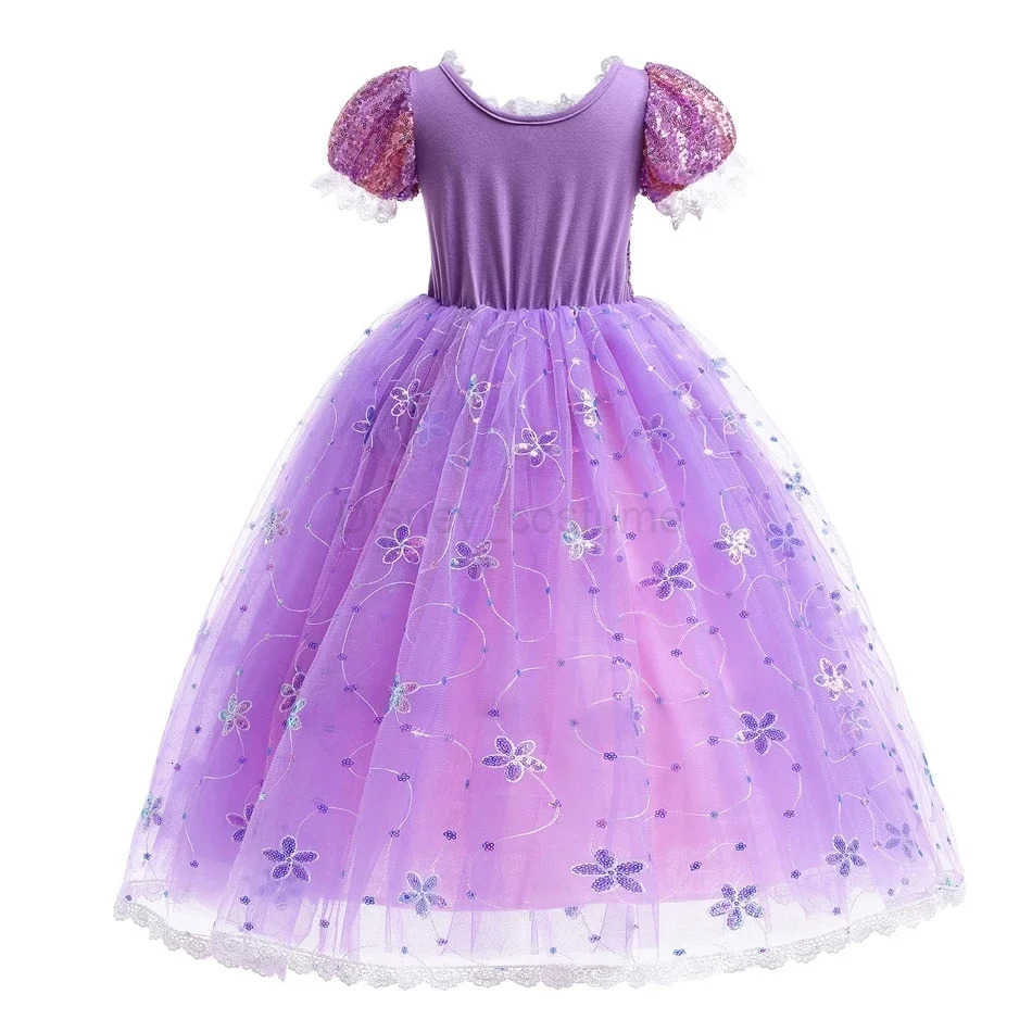 Disney Princess Rapunzel for Girls Costume Movie Tangled Kids Cosplay Carnival Party Vestido Birthday Christmas Dress 310Yrs H251013