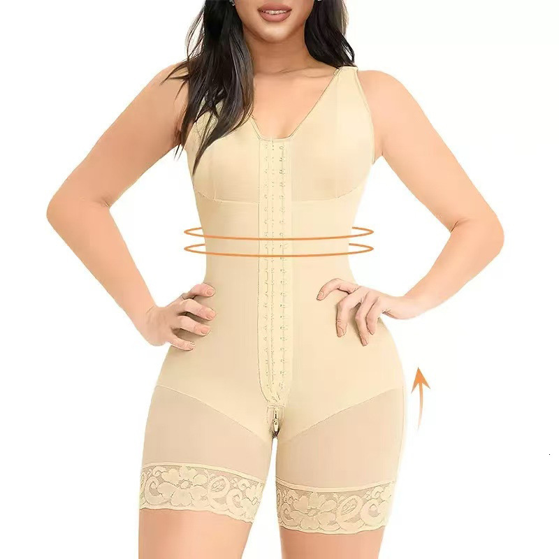 Waist Tummy Shaper Women's Corset Full Body Stage 2 With Bra Tummy Trimmer Body Shaper Shapewear Post Surgery Waist Trainer Fajas Colombianas 230