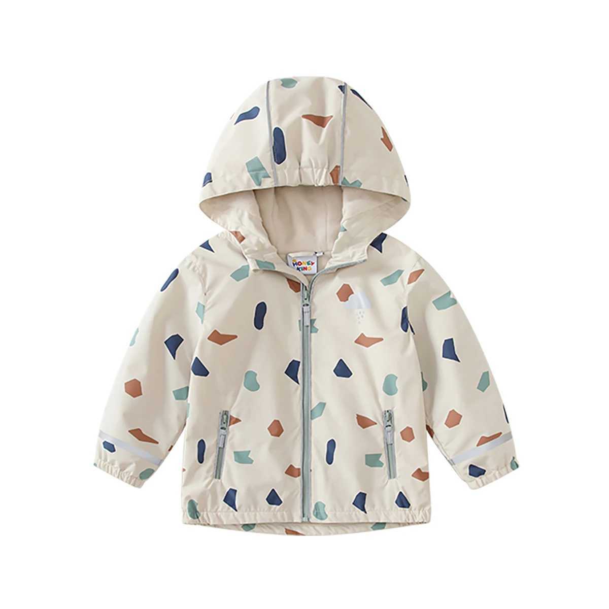 HONEYKING Softshell Jacket For Kids Waterproof Hooded Fleece Outerwear For Baby Toddler Rain Coats Childrens Clothing For Girl C251013
