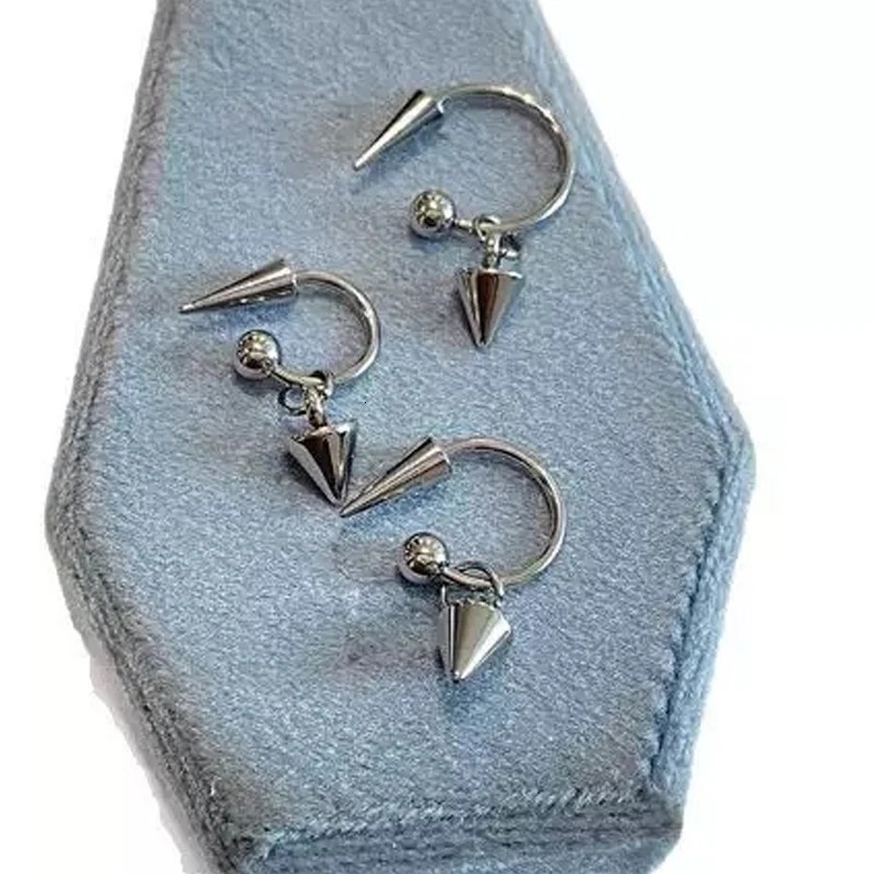 Punk Rivet Earrings for Women Korean Fashion Geometric Earrings Charms Goth Grunge Earrings Accessories Hiphop Fashion Jewelry 251013