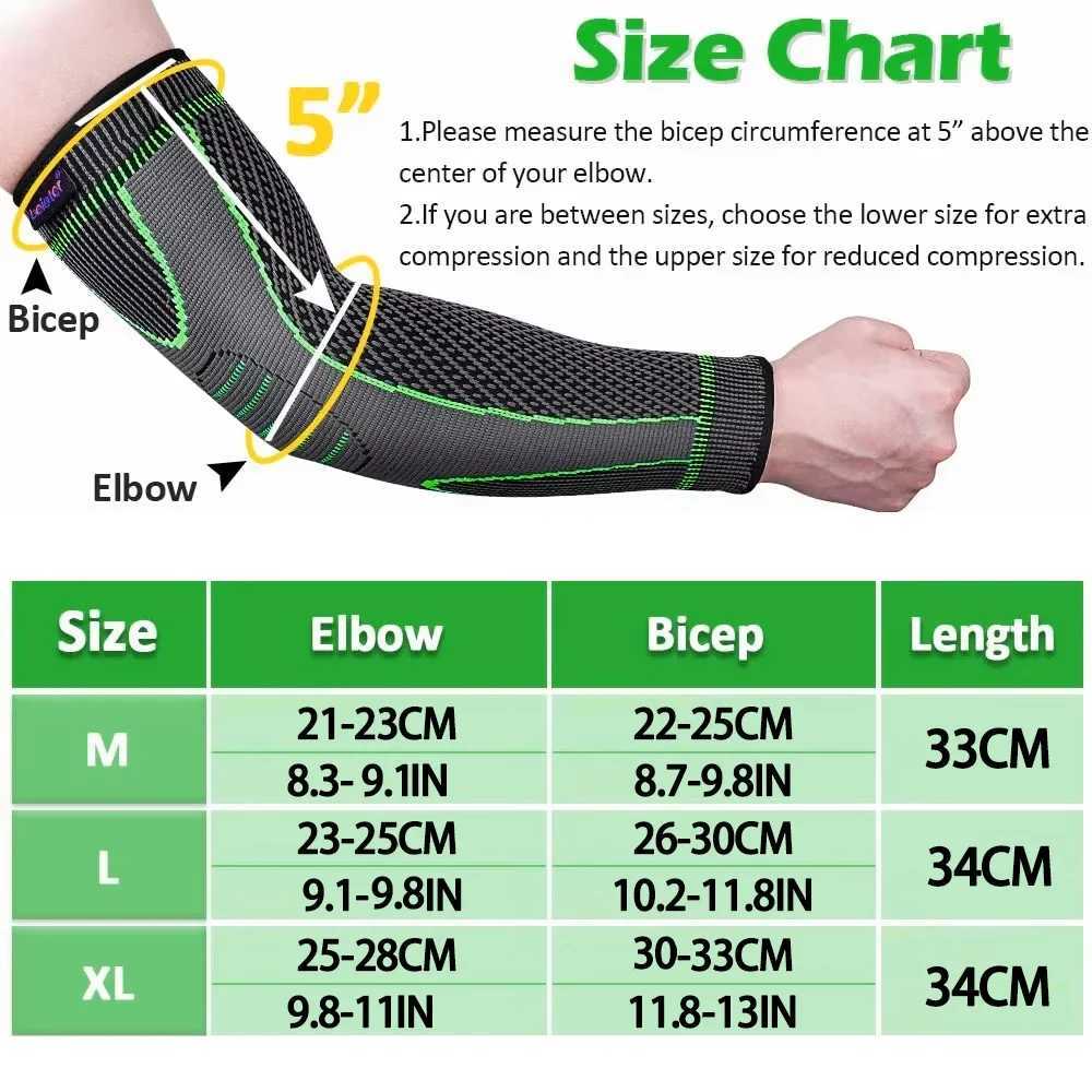 1Pc Elbow Braces Compression Arm Sleeves for Men Women NonSlip Breathable Arm Support for Tendonitis Tennis Elbow C251013