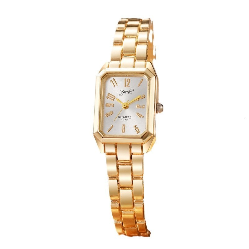 Top Gold Watches Women Elegant Small Square Dial Ladies Quartz Watch Simple Fashion Female Clock zegarek damski250904