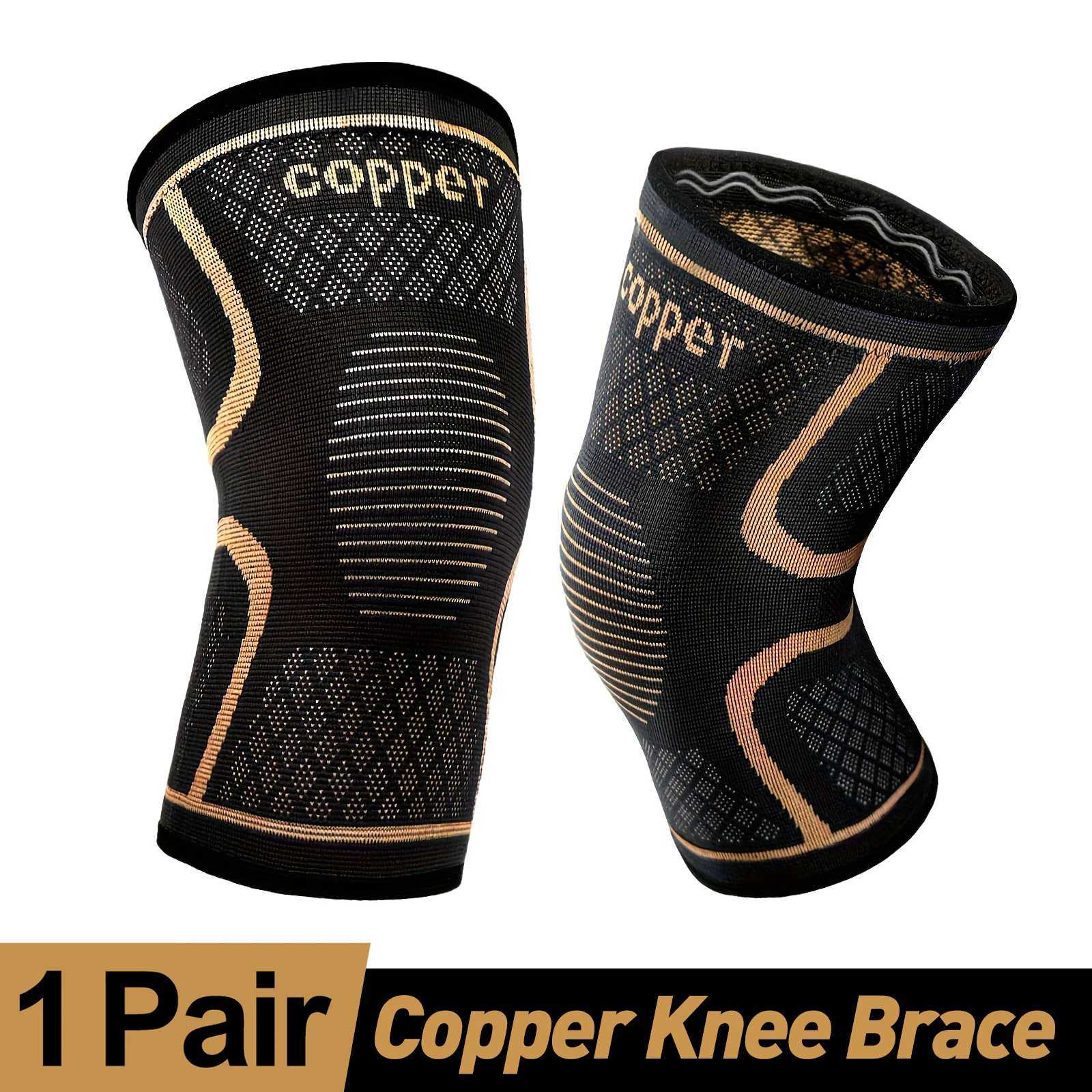 2Pack Copper Ion Sports Knee Pads Breathable NonSlip Outdoor Basketball Fitness Running Basketball Fitness Knee Pads C251013