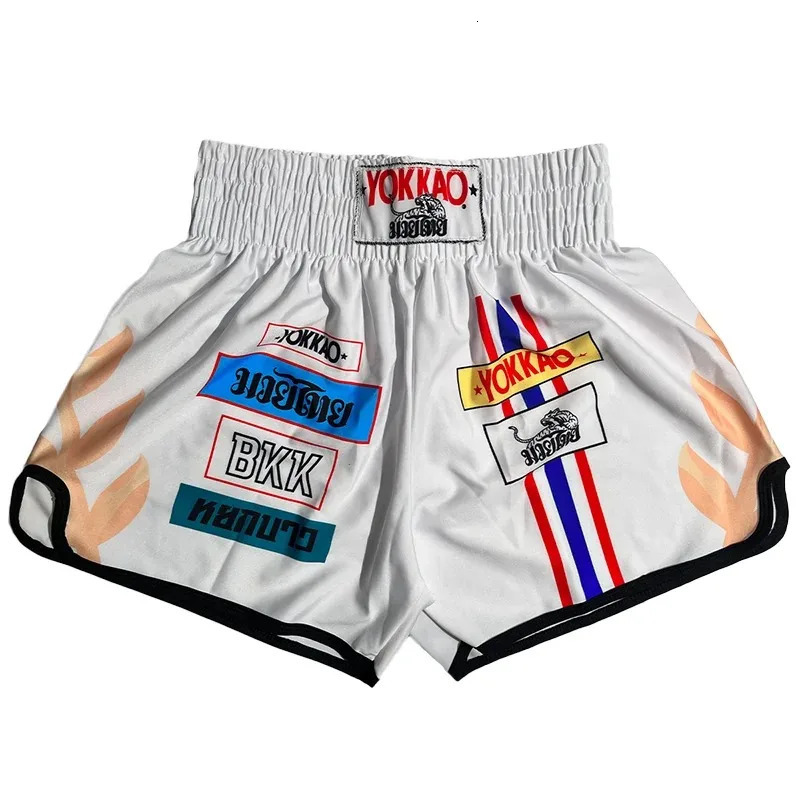 Boxing Muay Thai Shorts 3D Printed High Elastic Speed Dry Breathable Sanda Shorts Free Combat Pants MMA Boxing Trunks 251013