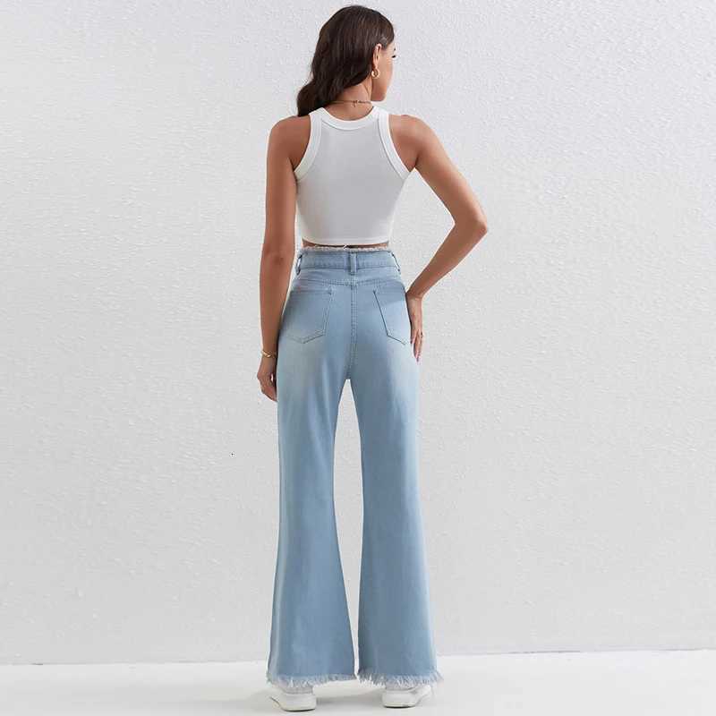 Womens Jeans Flared Pants Retro Low Rise Stretch Slim Fit Versatile Autumn Winter Fashion Trendy New Style Womens pantsT251013