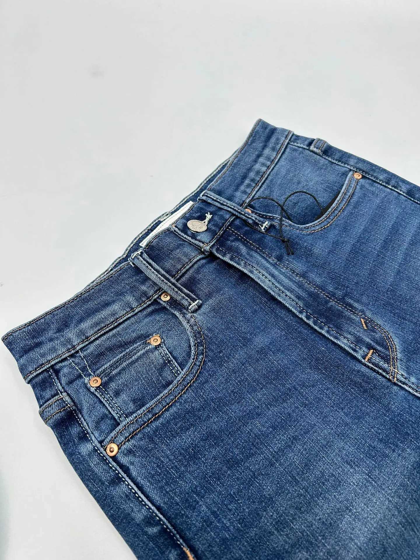 2023 new women denim pants Stretch slim lady fashion straight jeansT251013