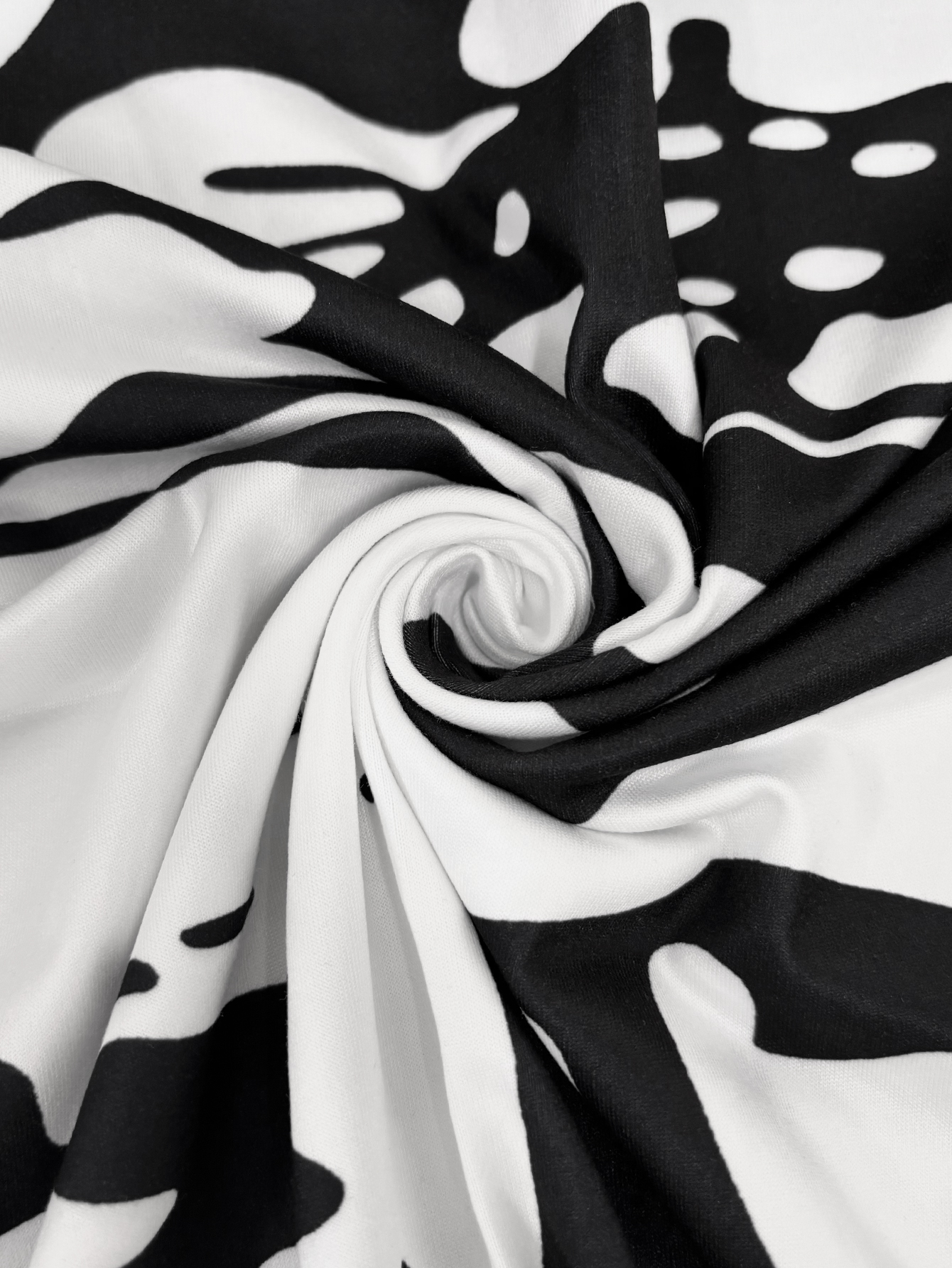 Women's Early Autumn Fashion All - Over Printed Bodycon Midi Dress - Elegant Office & Party & Travel Black Dress-CF53776