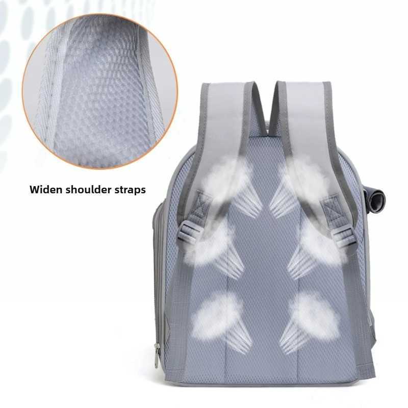 Large Capacity Breathable Mesh Portable Foldable Pet Carrier Backpack for Dog and Cat Outdoor Travel Camping Hiking Supplies C251013