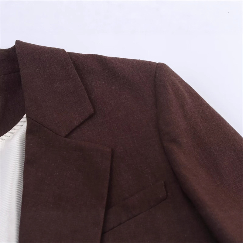 2025 Autumn Style Womens Casual Loose Design Long Sleeve Blazer 240808