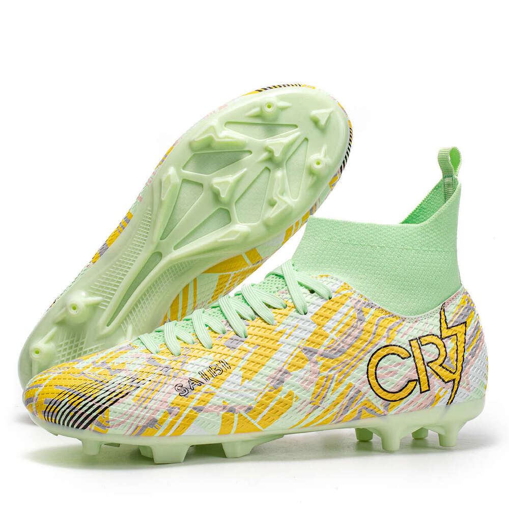 New Adult High-Top for Men Women, Youth Long Spikes and Short Spikes, Outdoor Competition Training Football Shoes