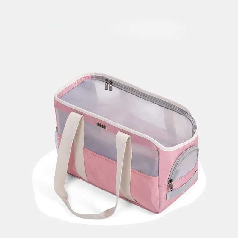 Pet Breathable Mesh Tote Bag Dog and Cat Lightweight and Comfortable Pet Shoulder Bag Pet Carrier Max for 10 Pounds Cat Backpack C251013