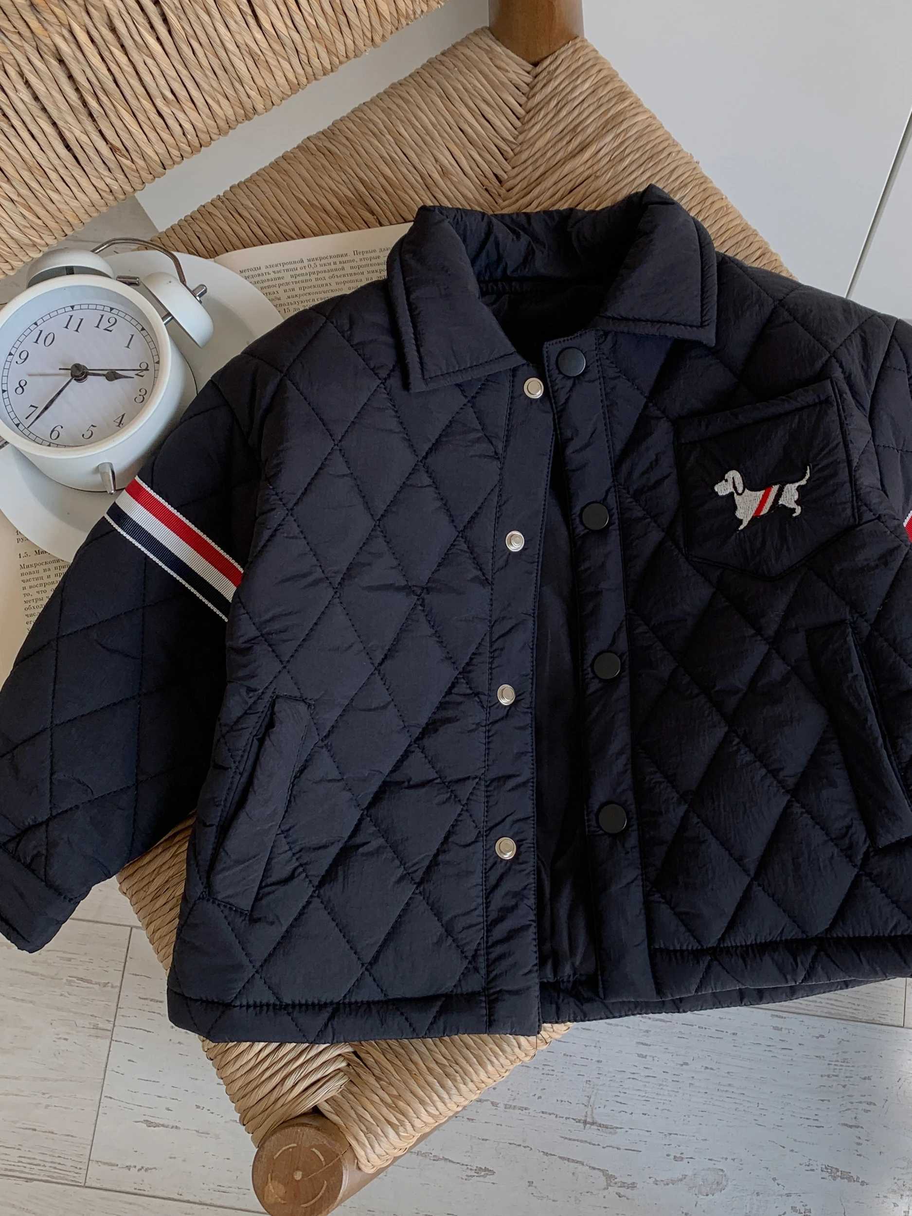 Childrens down and cotton jacket 2024 winter jacket girls cotton jacket boys baseball cotton jacket Japanese childrens cl C251013