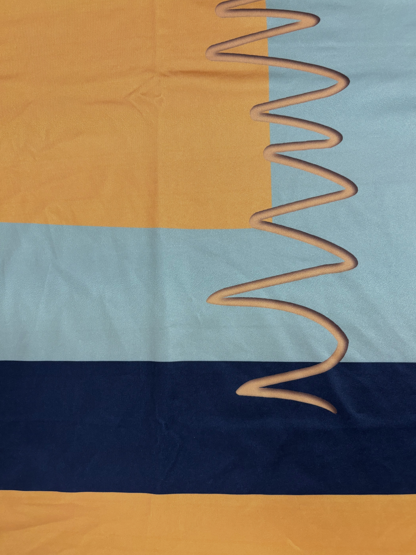 Women's Spring Summer Color - Block Printed Round Neck Top - Versatile Retro Casual & Loungewear Top-CF52778