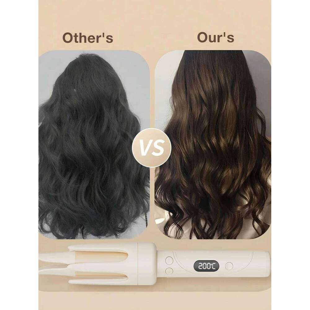 Pro 32MM Auto Curling Iron 4 Heat Settings 30s Salon Tourmaline Ceramic Coating for 24H Voluminous Curls