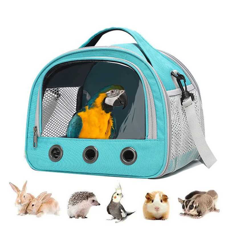 Foldable Cat Dog Bird Rabbit Carrier Bag With Thick Cotton Cushion Pet Aviation Backpack Antisuffocation Portable Travel Bag C251013