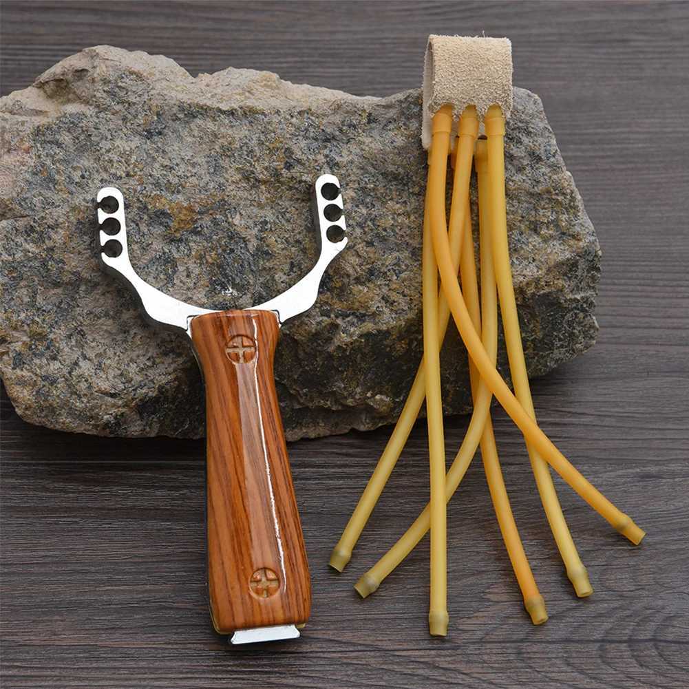51PCS Camouflage Metal Powerful Slingshot Profional Rubber Elastic Band Catapult Tape Outdoor Shooting Hunting Accories Y251013