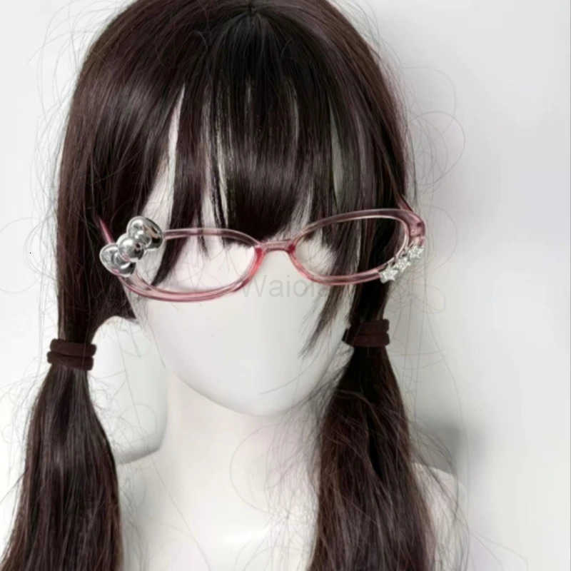 Sanrio Y2k Hello Kitty Glasses An Anime Subculture Frames Perfect Fashionable Accessories Personalized Cosplay Anime Accessories H251216