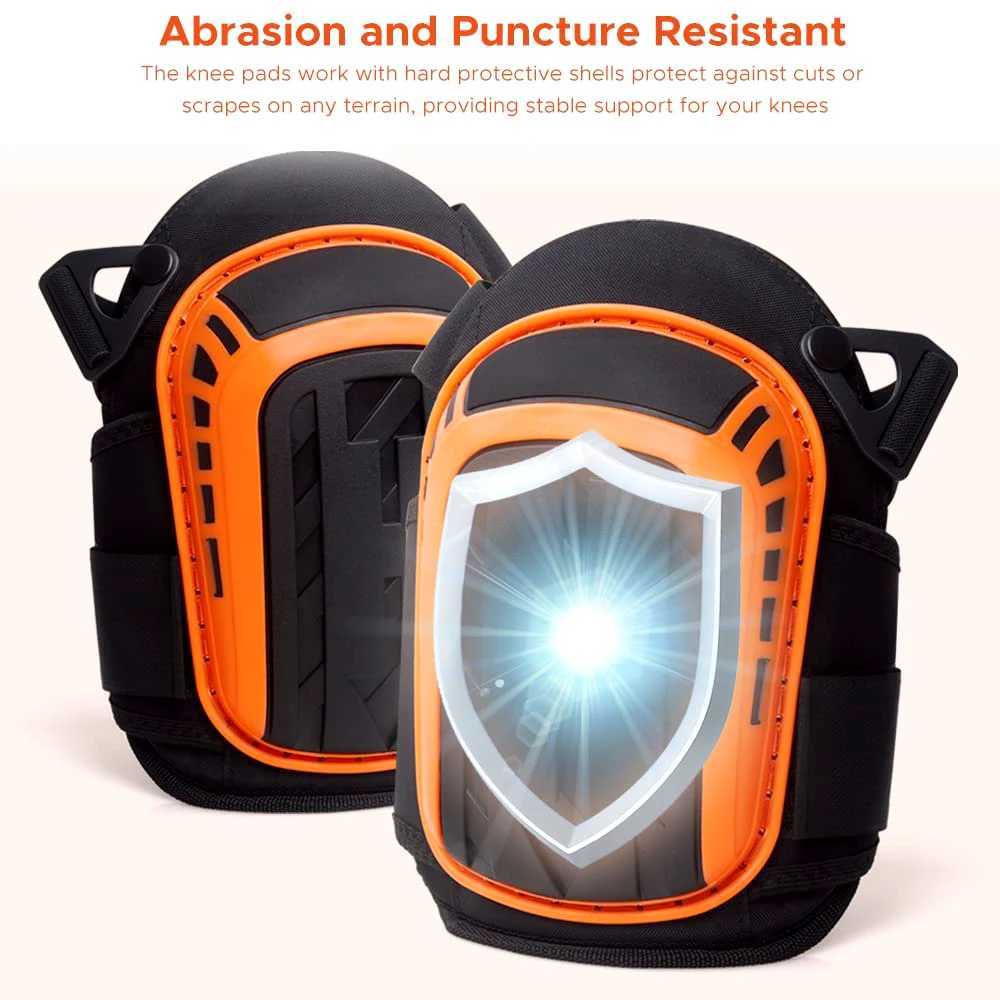 1Pair Work Knee Pads Construction Gel Knee Pads Heavy Duty Comfortable Antislip Foam Knee Pads for Cleaning Flooring and Garden C251013