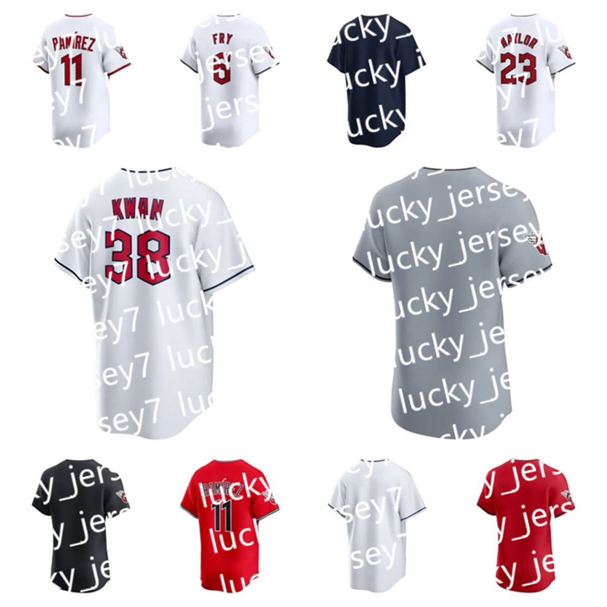 MLB Custom men women youth Cleveland''Guardians''Jose Ramirez Shane Bieber Steven Kwan Andres Gimenez Steven Kwan Bo Naylor David Fry Jersey