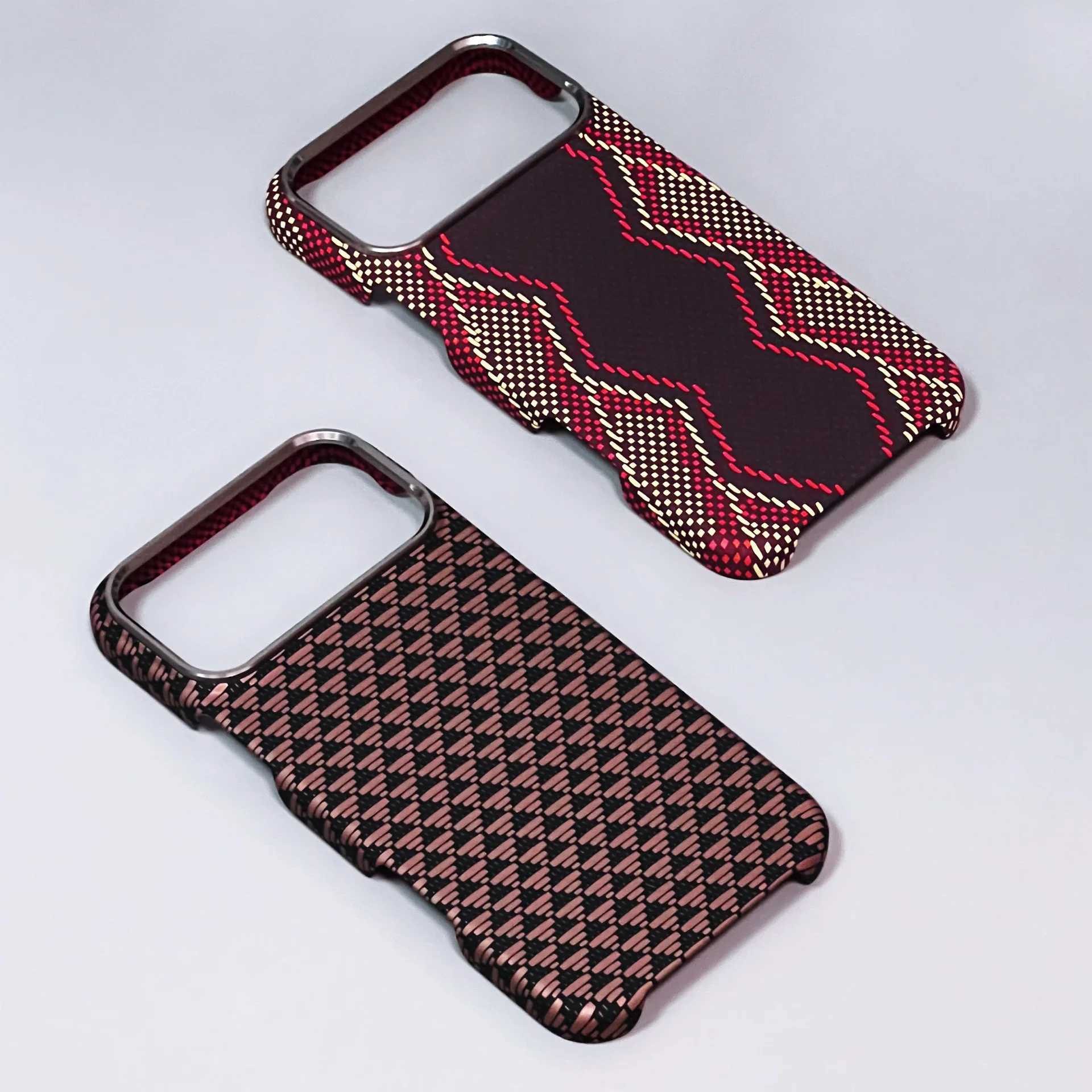 Luxury Carbon Fiber Texture Magnetic Phone Case for IPhone 17 14 15 16 Pro Max 17Po 17Air Alloy Lens Ultra Thin Hard PC Cover J251202