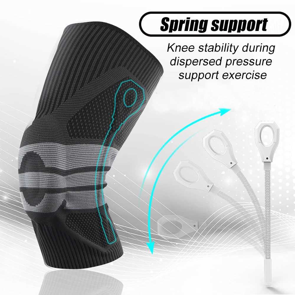 12PCS Plus Size Knee Brace for Women and Men Knee Sleeve with Patella Pad Side Stabilizers Compression Support for Running C251013
