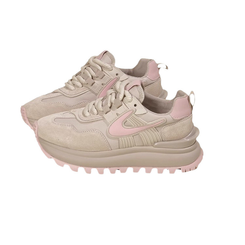 Free Shipping designer shoes for woman running shoes coffee pink Fashionable Versatile Outdoor Casual Sports Shoes size 35-40