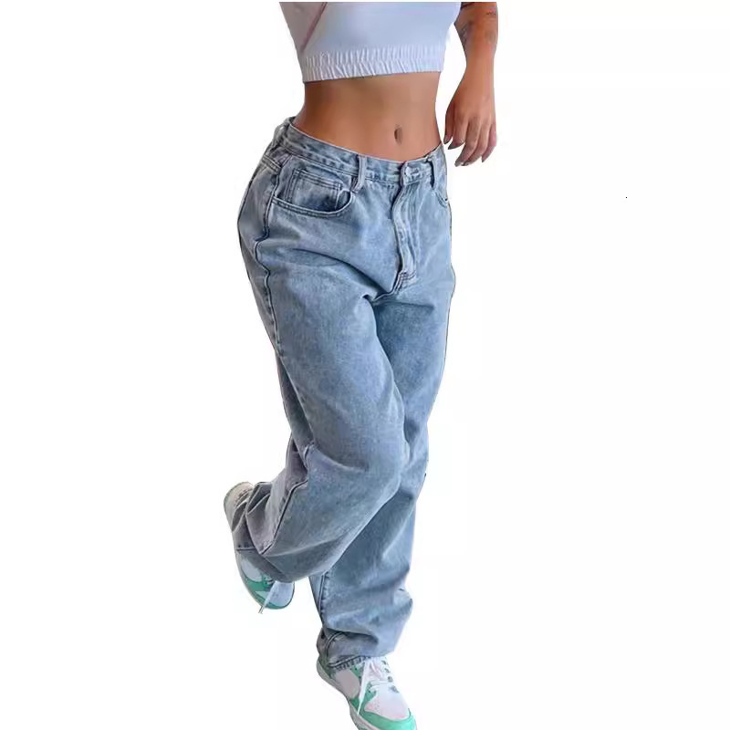 Casual loose denim pants for women 230330