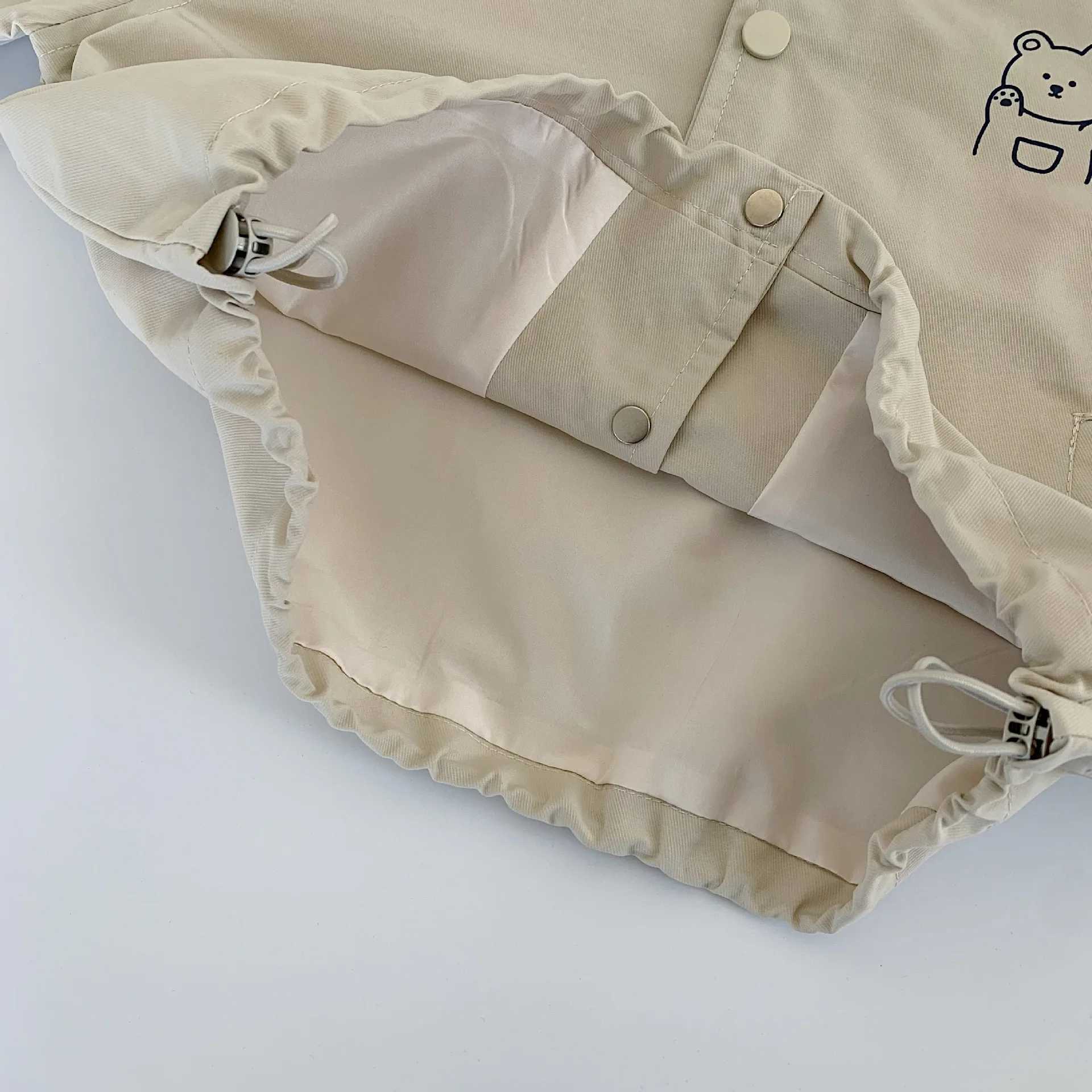 Unitim Autumn Toddler Baby Boys Coat Round Neck Long Sleeve Toddler Boy Outerwear Letter Casual Single Button Little Boy Jacket C251013