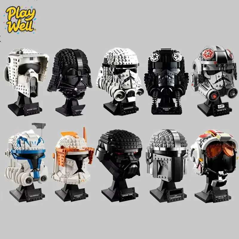 brick Build Block Set Moc Space Wars Stormtrooper Vader Fighter Building Blocks Model Bricks Toys For Kids Birthday Xmas Gifts He Decor Toy